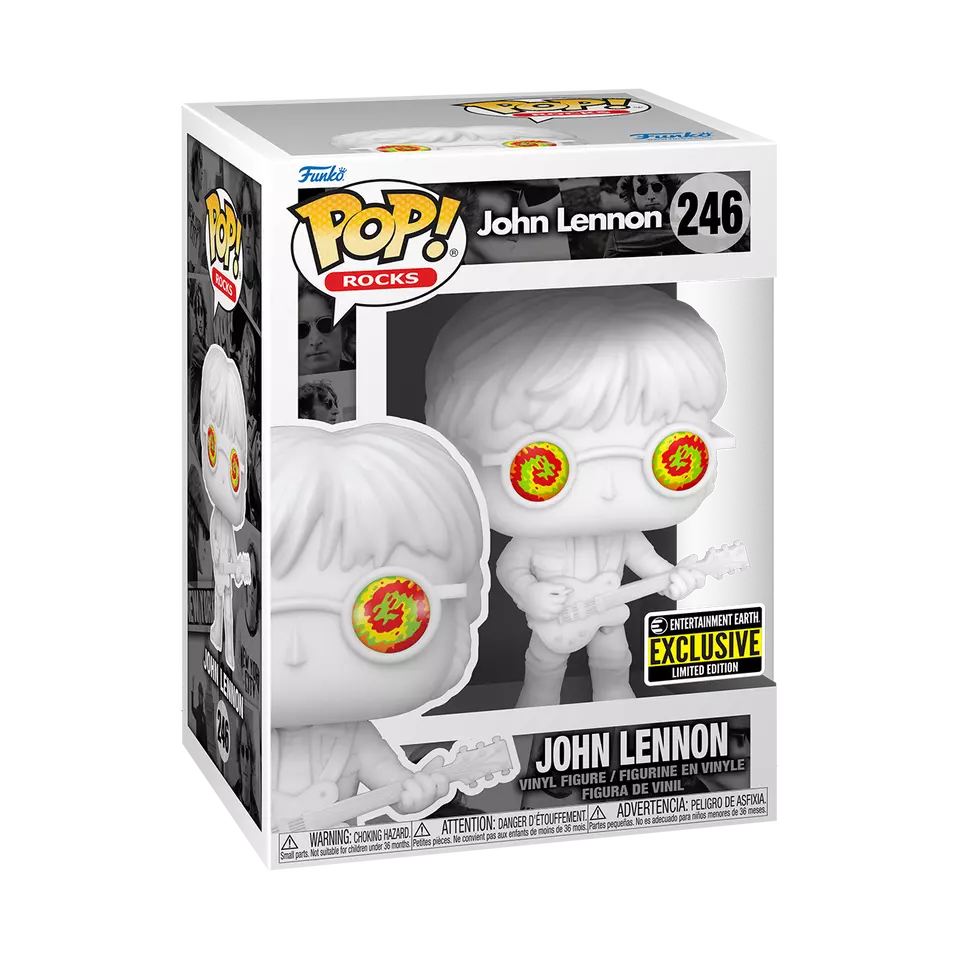 Funko POP! Rocks - John Lennon with Psychedelic Shades Vinyl Figure Entertainment Earth Exclusive