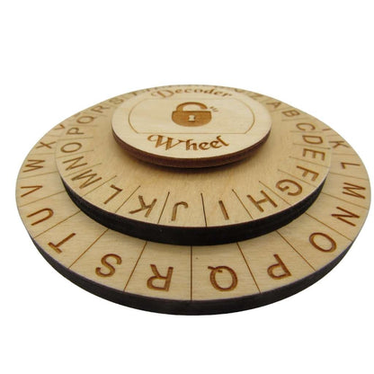 Secret Decoder Wheel Decoder Disk for All Ages - Caesar Cipher Wheel