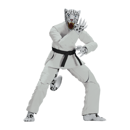 Zoo Jitsu Fighters Shadow 'Ice' the Snow Leopard Action Figure