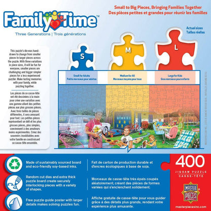 Family Time - Three Generations 400 Piece Jigsaw Puzzle