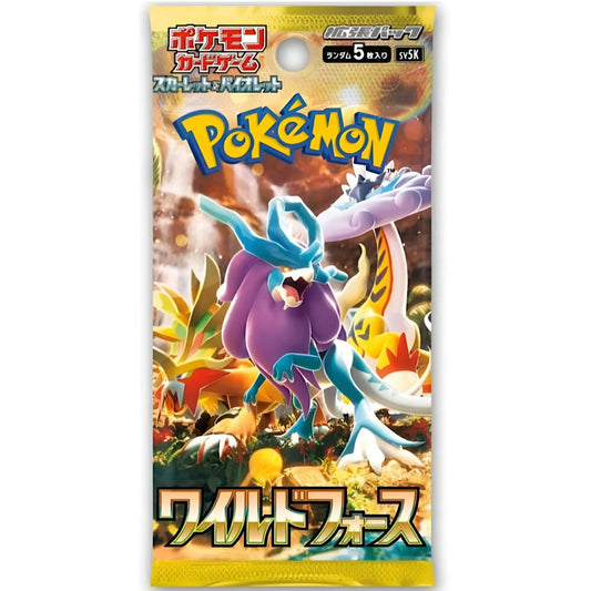 Pokemon TCG Scarlet & Violet sv5K - Wild Force Japanese (1 Booster Pack)