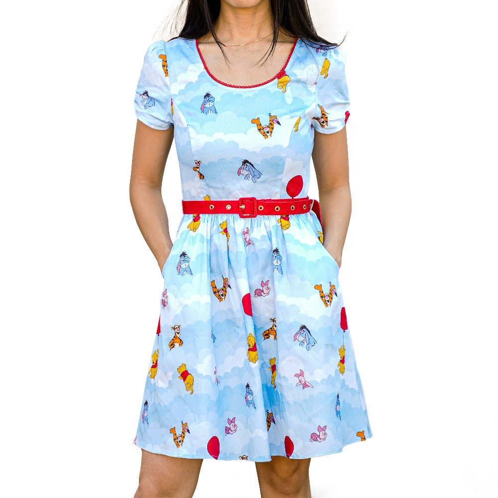 Stitch Shoppe by Loungefly: Disney Winnie the Pooh - Up in the Clouds "Laci" Dress