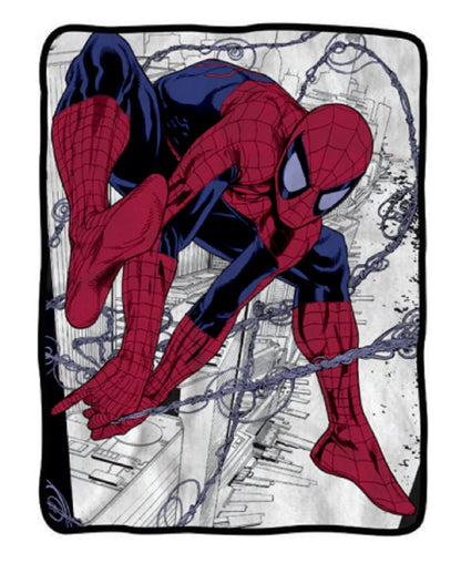 Spider-Man Webslinger Marvel Flannel Fleece Throw Super Soft Lightweight Fleece Blanket 45x60in