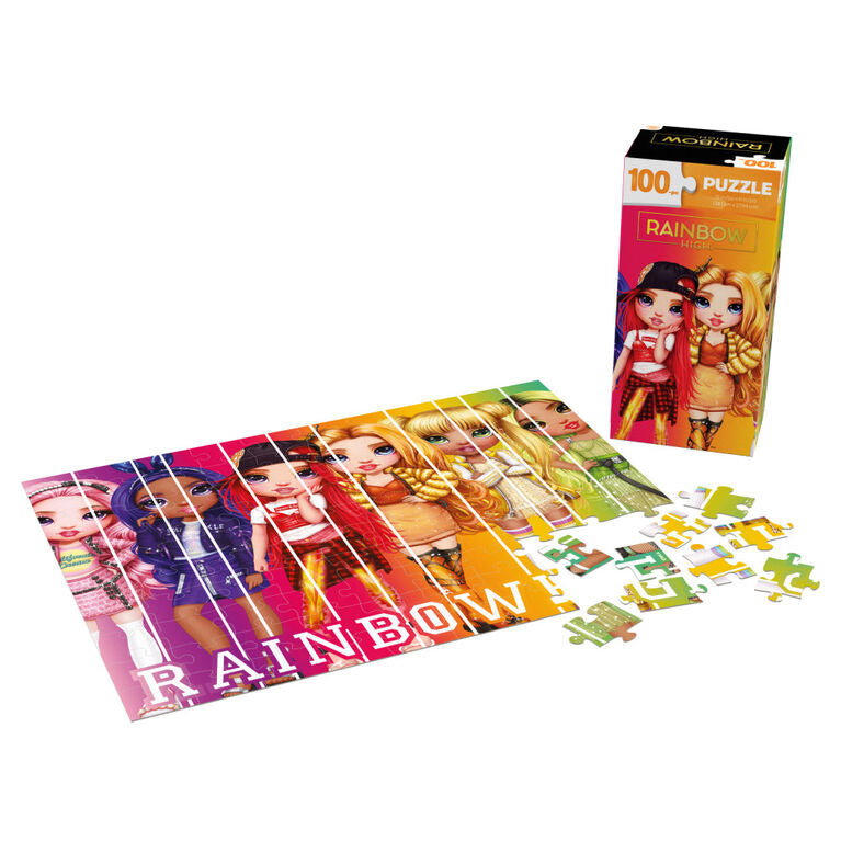 100-Piece Tower Jigsaw Puzzle - Rainbow High