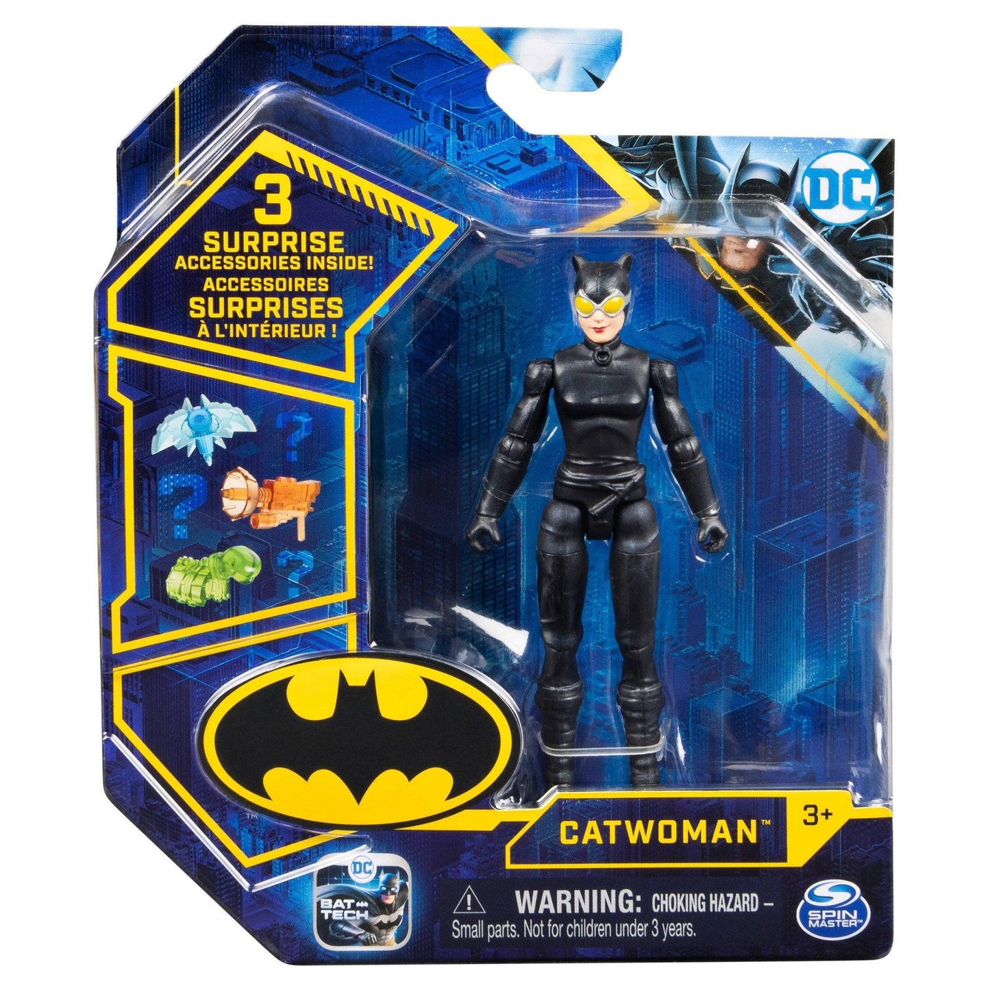 Batman: Bat-Tech 4" Action Figure with 3 Mystery Accessories Assortment