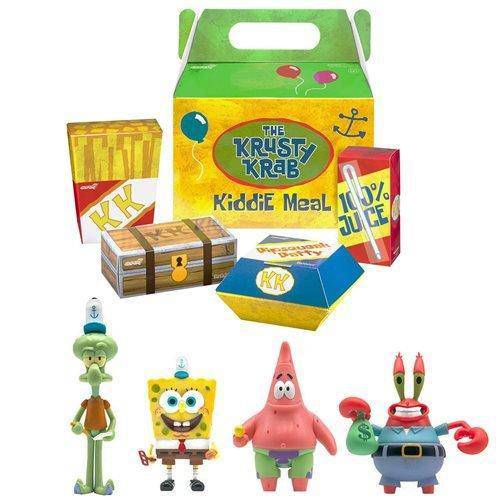 SpongeBob Schwammkopf Krusty Krab Meal ReAction-Figuren – 4 Figuren