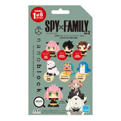 Spy x Family Series 2 Nanoblock Mininano Blind-Bag (1 Bag with 1 Figure)