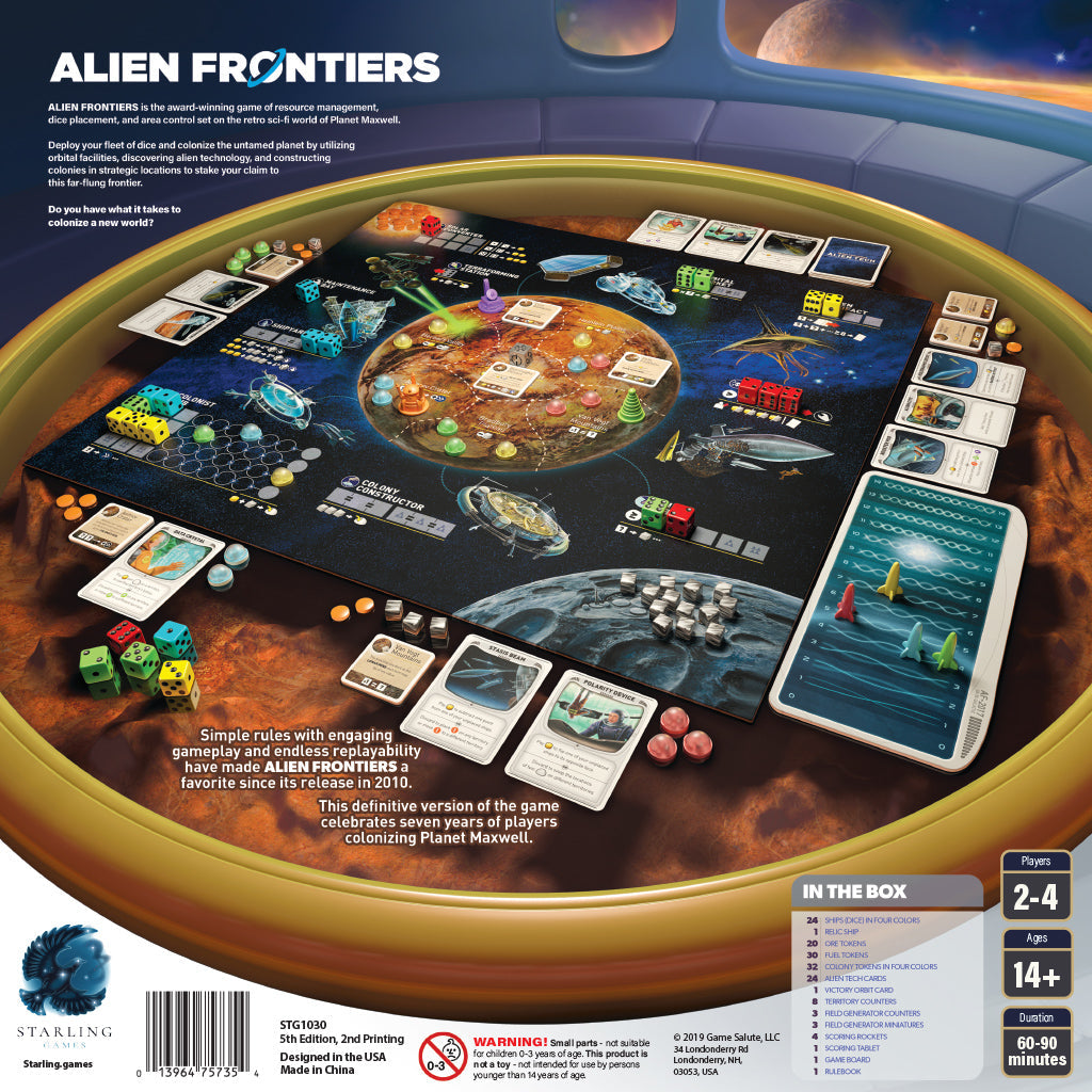 Alien Frontiers 5th Edition