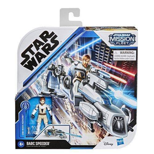 Star Wars Mission Fleet Barc Speeder & Obi-Wan Kenobi Figures and Vehicle