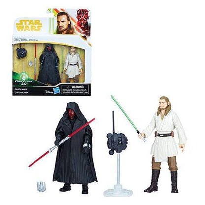Star Wars Solo 3 3/4-Inch Action Figure - Darth Maul and Qui-Gon Jinn
