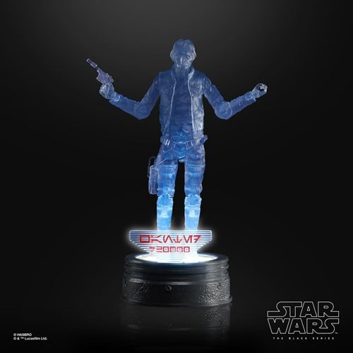 Star Wars The Black Series Holocomm Collection Han Solo 6-Inch Action Figure with Light-Up Holopuck