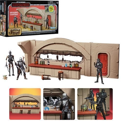 Star Wars The Vintage Collection Nevarro Cantina Spielset mit Imperial Death Trooper Actionfigur