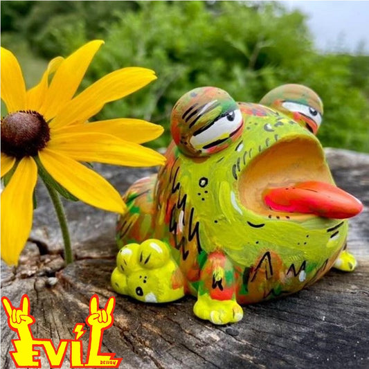 SUNS OUT BUNS OUT Custom 1 of 1 Ributt Vinyl Figure: “Kurbağa the Furry Freak Frosch (distant cousin of the Evil Ape)” by MCA