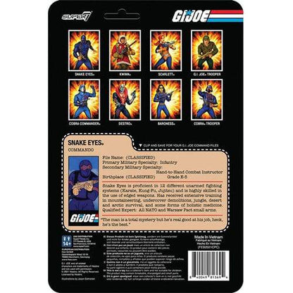 Super7 G.I. Joe 3 3/4-Inch ReAction Figure - Select Figure(s)