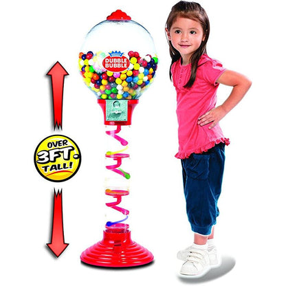 36" Dubble Bubble Metal Gumball Machine with 200 Gumballs