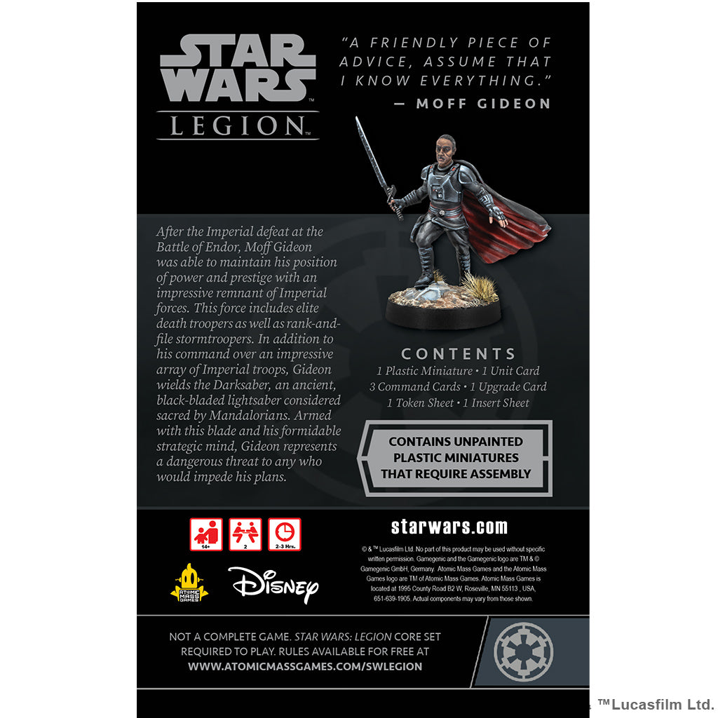 Star Wars Legion: Moff Gideon Commander Expansion