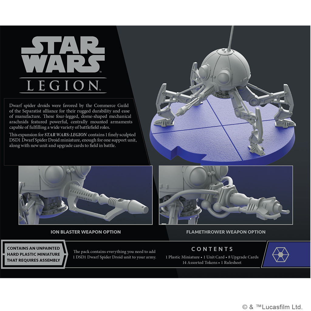 Star Wars Legion: DSD1 Dwarf Spider Droid Unit Expansion