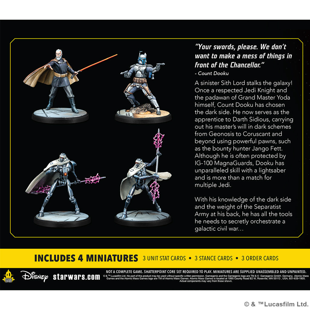 Star Wars Shatterpoint: Twice the Pride - Count Dooku Squad Pack