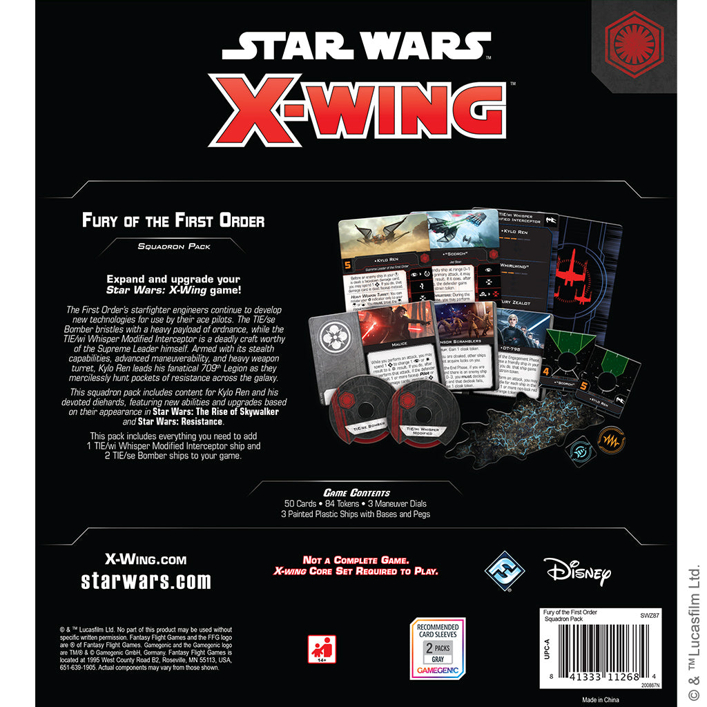 Star Wars: X-Wing 2nd Edition - Fury of the First Order Squadron Pack