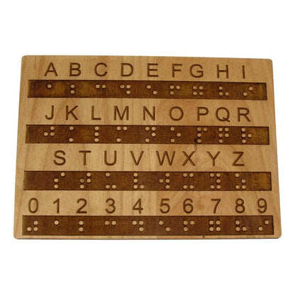 Tactile Braille Learning and Teaching board Gift Set