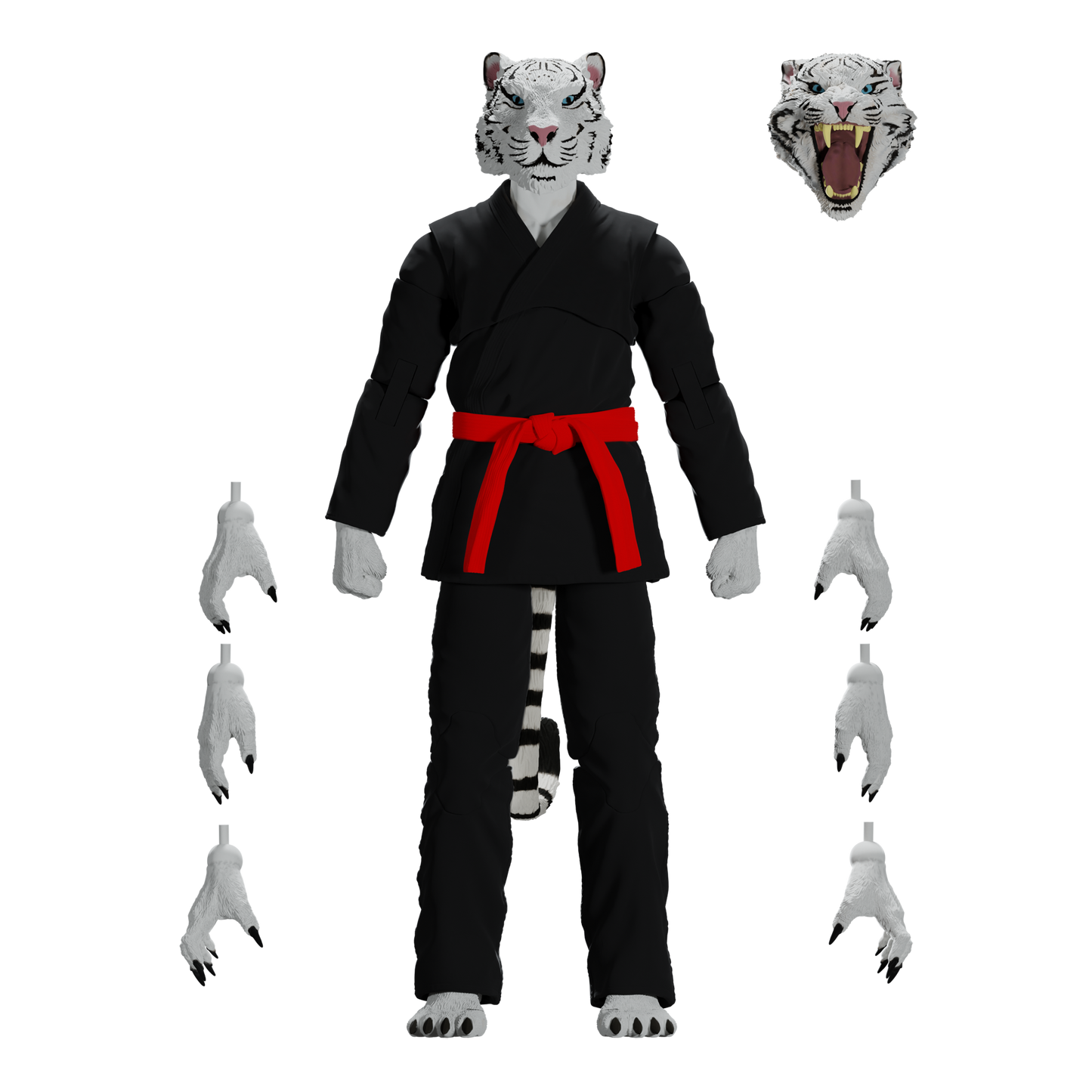 Zoo Jitsu Fighters Taj the White Tiger Action Figure