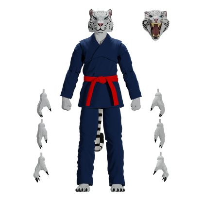 Zoo Jitsu Fighters Taj the White Tiger Action Figure