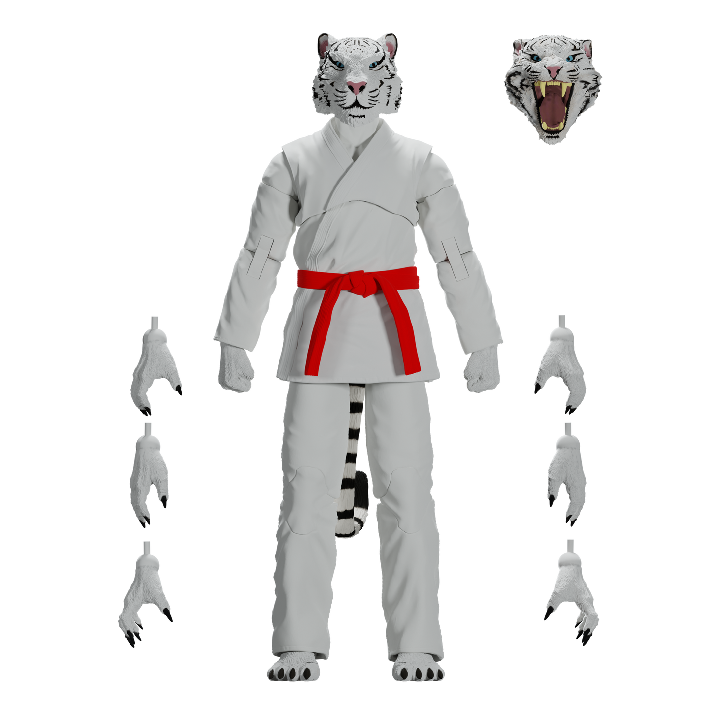 Zoo Jitsu Fighters Taj the White Tiger Action Figure