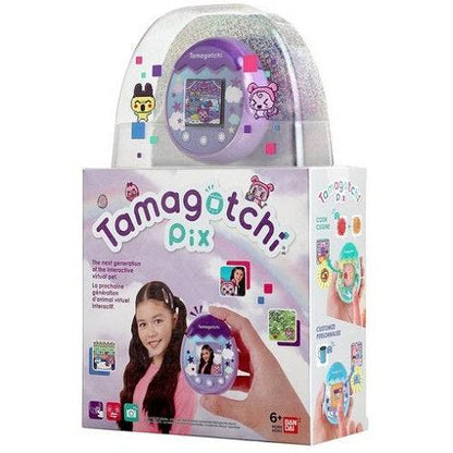 Bandai Tamagotchi Pix Lila Digitales Haustier
