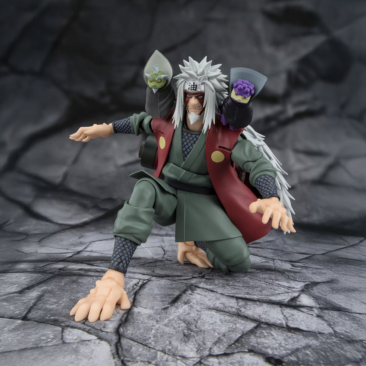 Naruto S.H.Figuarts Action Figure Jiraiya Hidden Leaf Heroic Master Sage (Sage Mode Set)