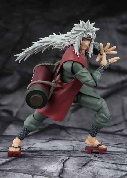 Naruto S.H.Figuarts Action Figure Jiraiya Hidden Leaf Heroic Master Sage (Sage Mode Set)