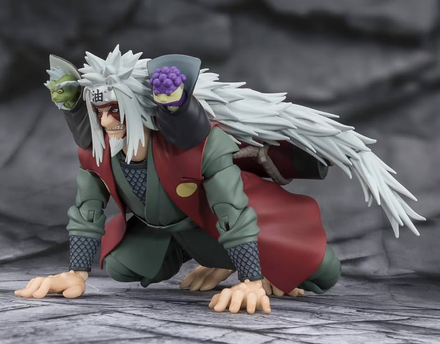 Naruto S.H.Figuarts Action Figure Jiraiya Hidden Leaf Heroic Master Sage (Sage Mode Set)
