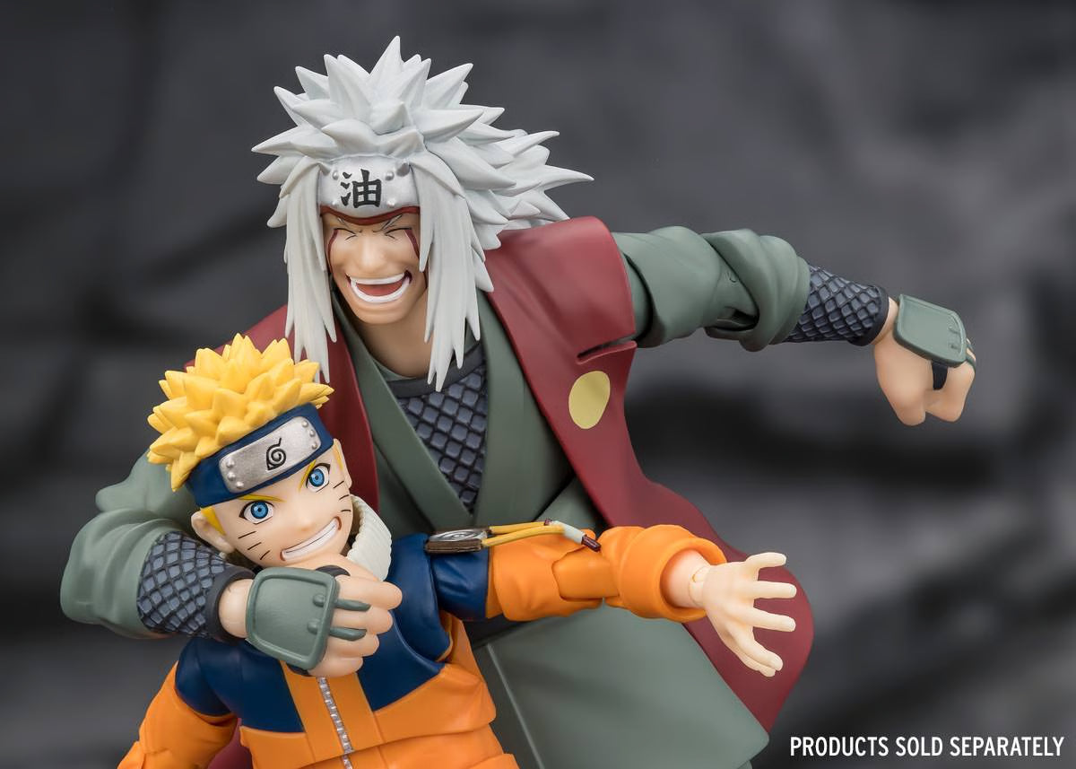 Naruto S.H.Figuarts Action Figure Jiraiya Hidden Leaf Heroic Master Sage (Sage Mode Set)