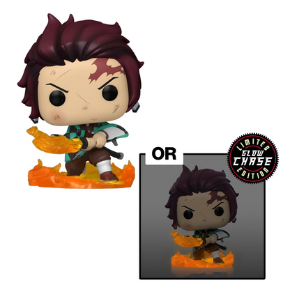 Funko POP! Demon Slayer: Kimetsu no Yaiba - Tanjiro Kamado (Hinokami Kagura Dance) Vinyl Figure #874 Special Edition Exclusive