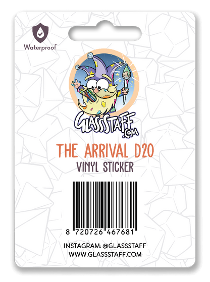 Sticker: The Arrival D20 Waterproof Die Cut