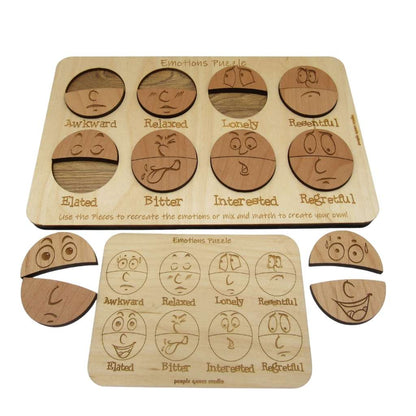 The Emotions Puzzle - Montessori Puzzle for Learning Emotions