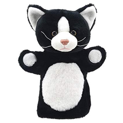 Animal Puppet Buddies - Cat Black and White