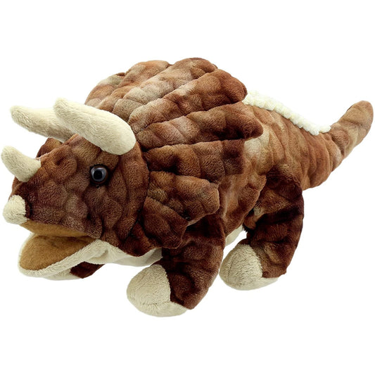 Baby Triceratops Puppet - Brown