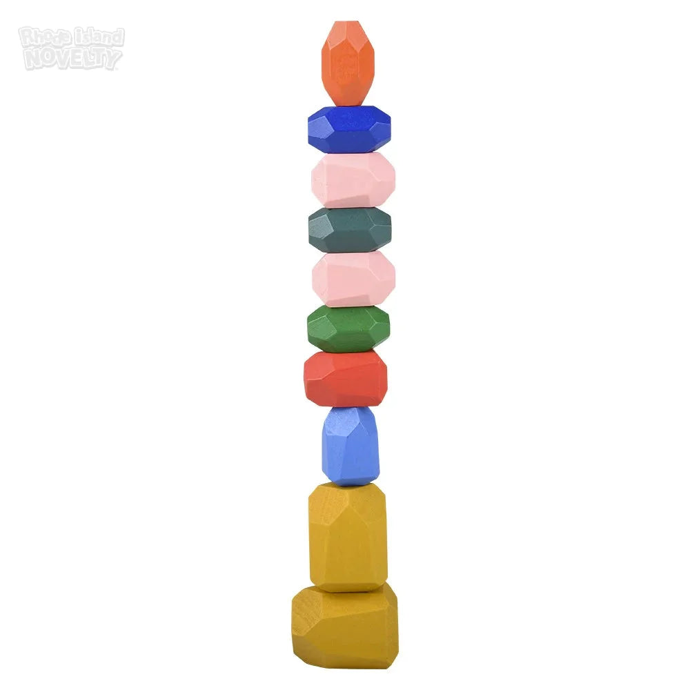 10 pieces Wooden Balancing Stones