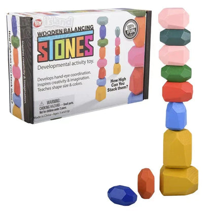 10 pieces Wooden Balancing Stones