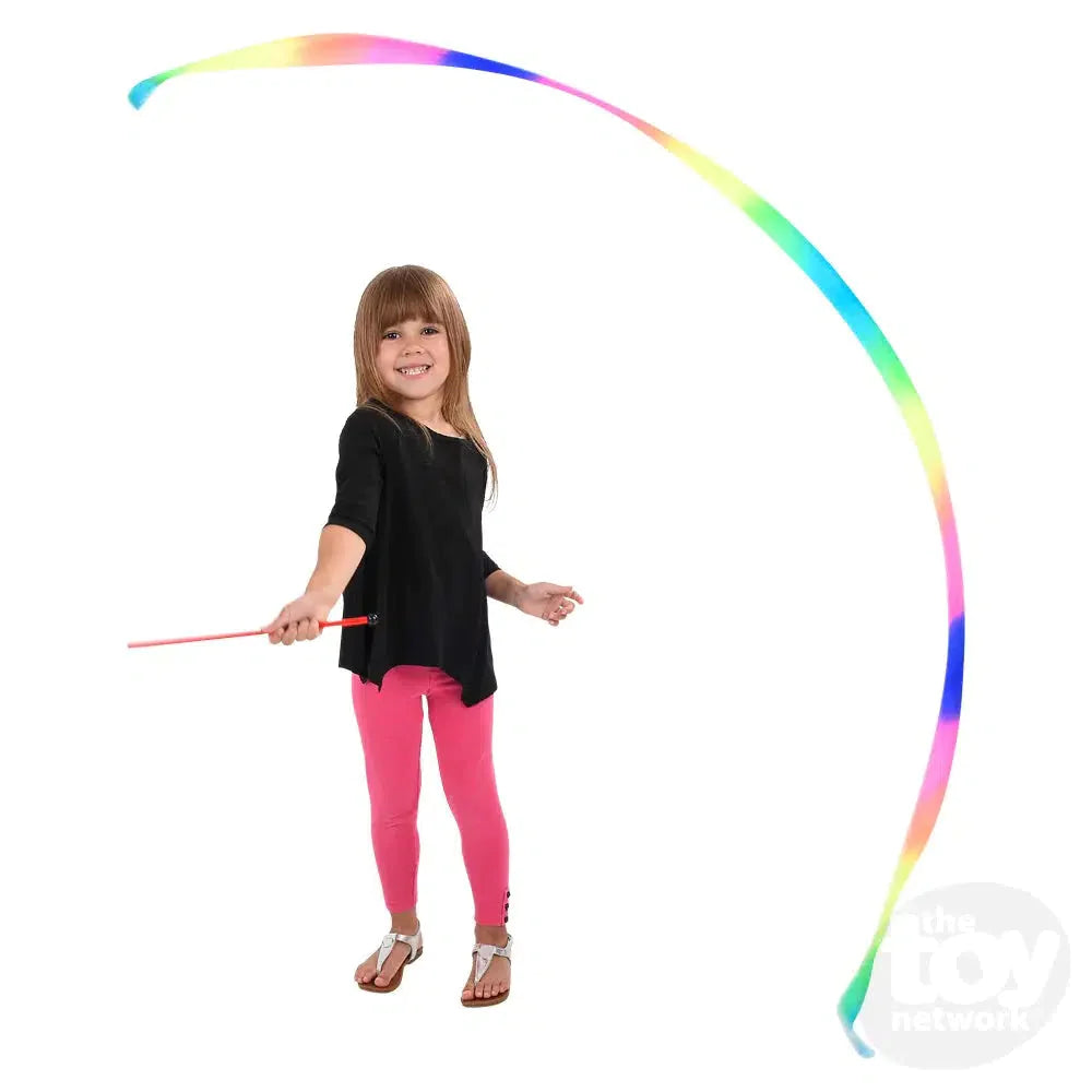 11.75" Rainbow Ribbon Wand