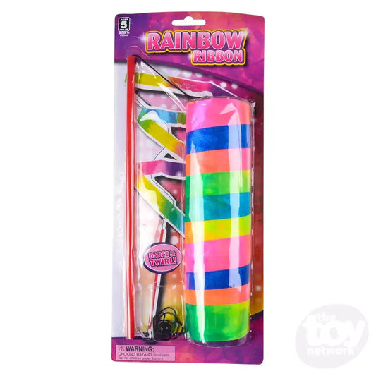 11.75" Rainbow Ribbon Wand