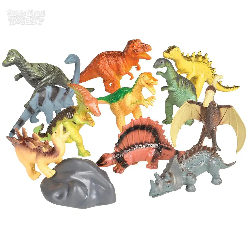 12 Piece Dinosaur Mesh Bag Play Set