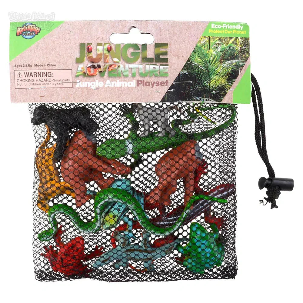 12 Piece Jungle Mesh Bag Play Set