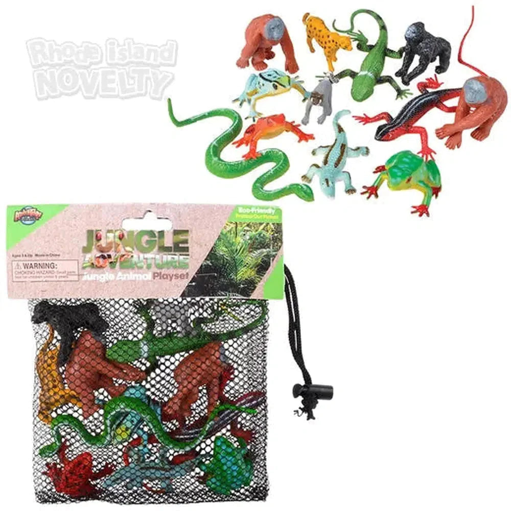 12 Piece Jungle Mesh Bag Play Set