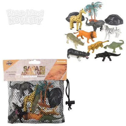 12 Piece Safari Mesh Bag Play Set