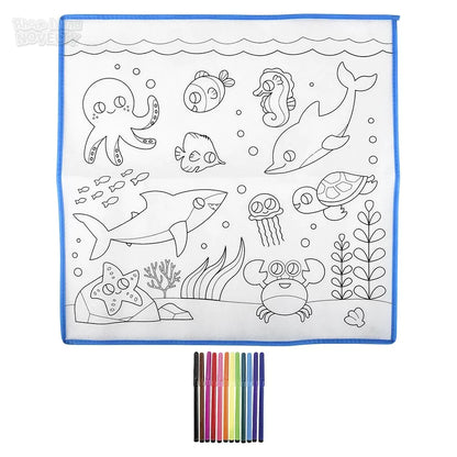 19.5" Aquatic Washable Doodle Mat