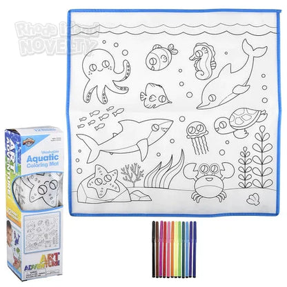 19.5" Aquatic Washable Doodle Mat