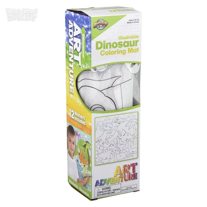 19.5" Dinosaur Washable Doodle Mat