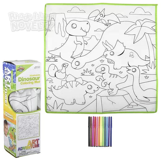 19.5" Dinosaur Washable Doodle Mat