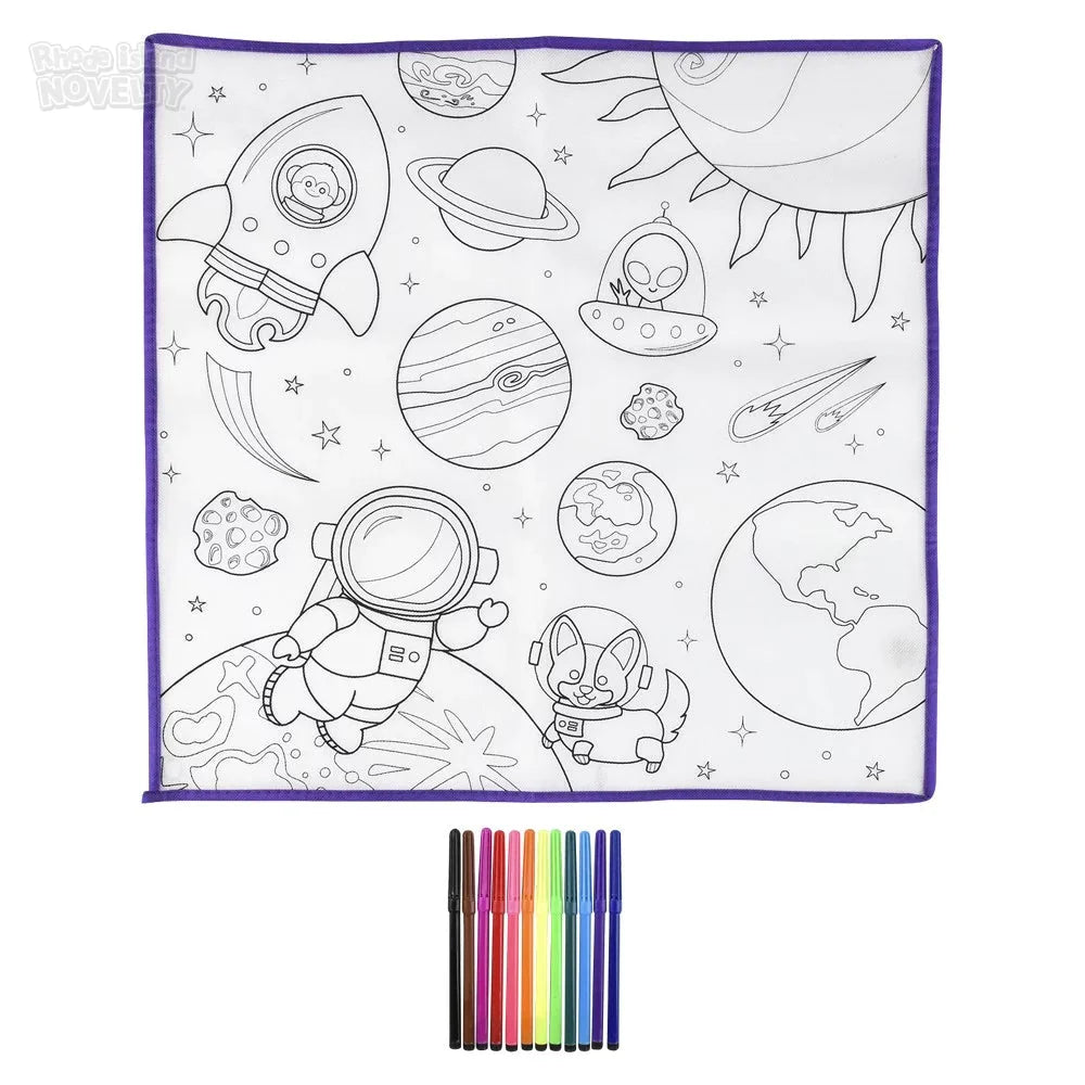 19.5" Space Washable Doodle Mat